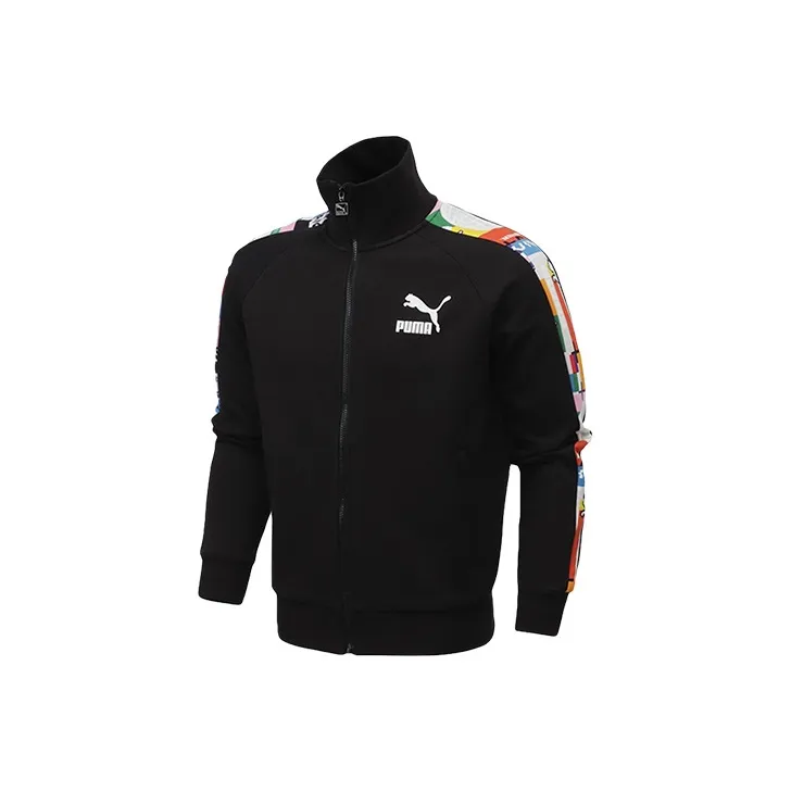 Puma T7 Men's Stand Collar Sport Jacket Black