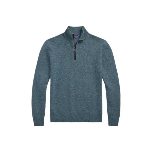 Ralph Lauren Purple Label Синий Мужские кашемировые свитеры
