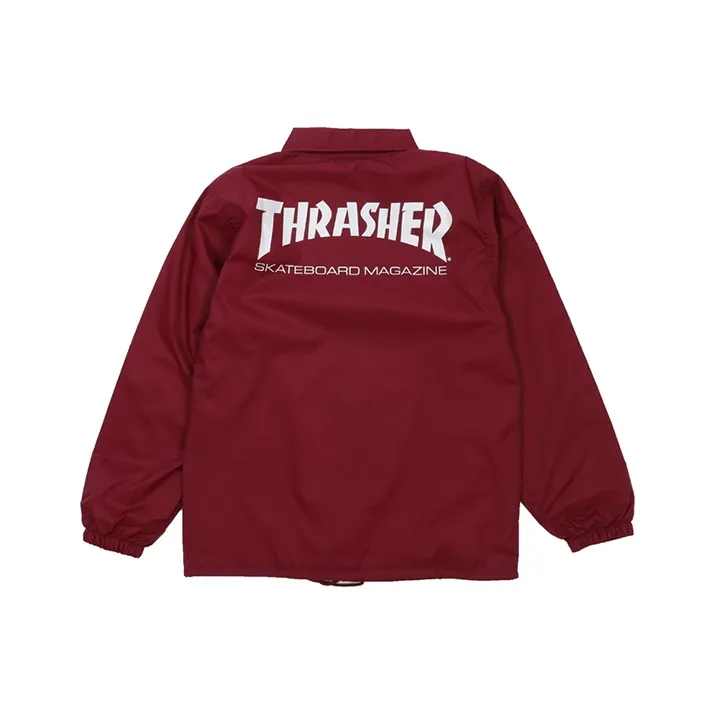 Thrasher Куртка Японская версия Унисекс Бордовый