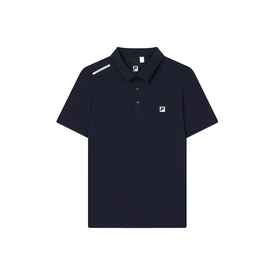 FILA Fitness Polo Shirt Men's RD Royal Blue