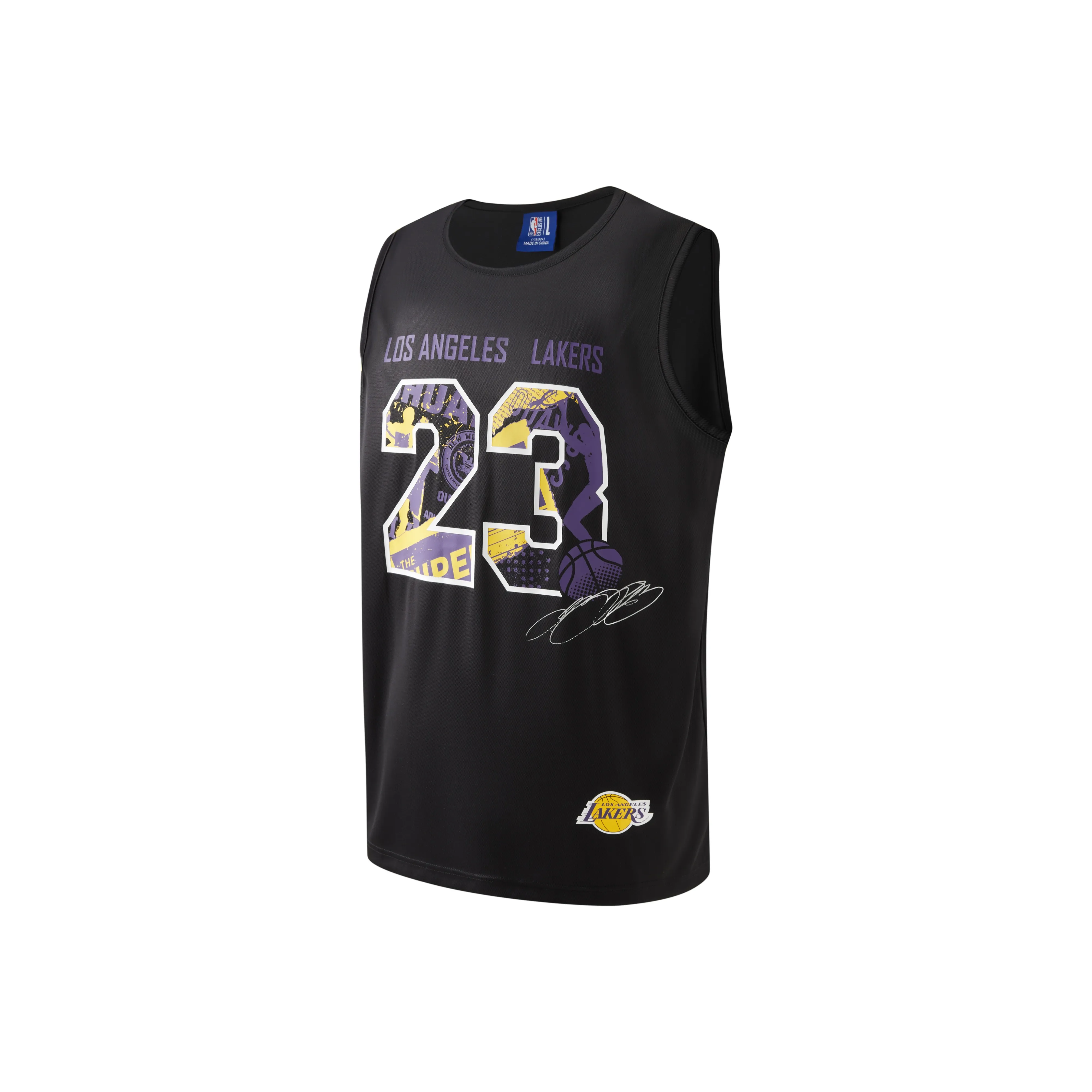 NBA Player Number Series Tank Tops Unisex Black