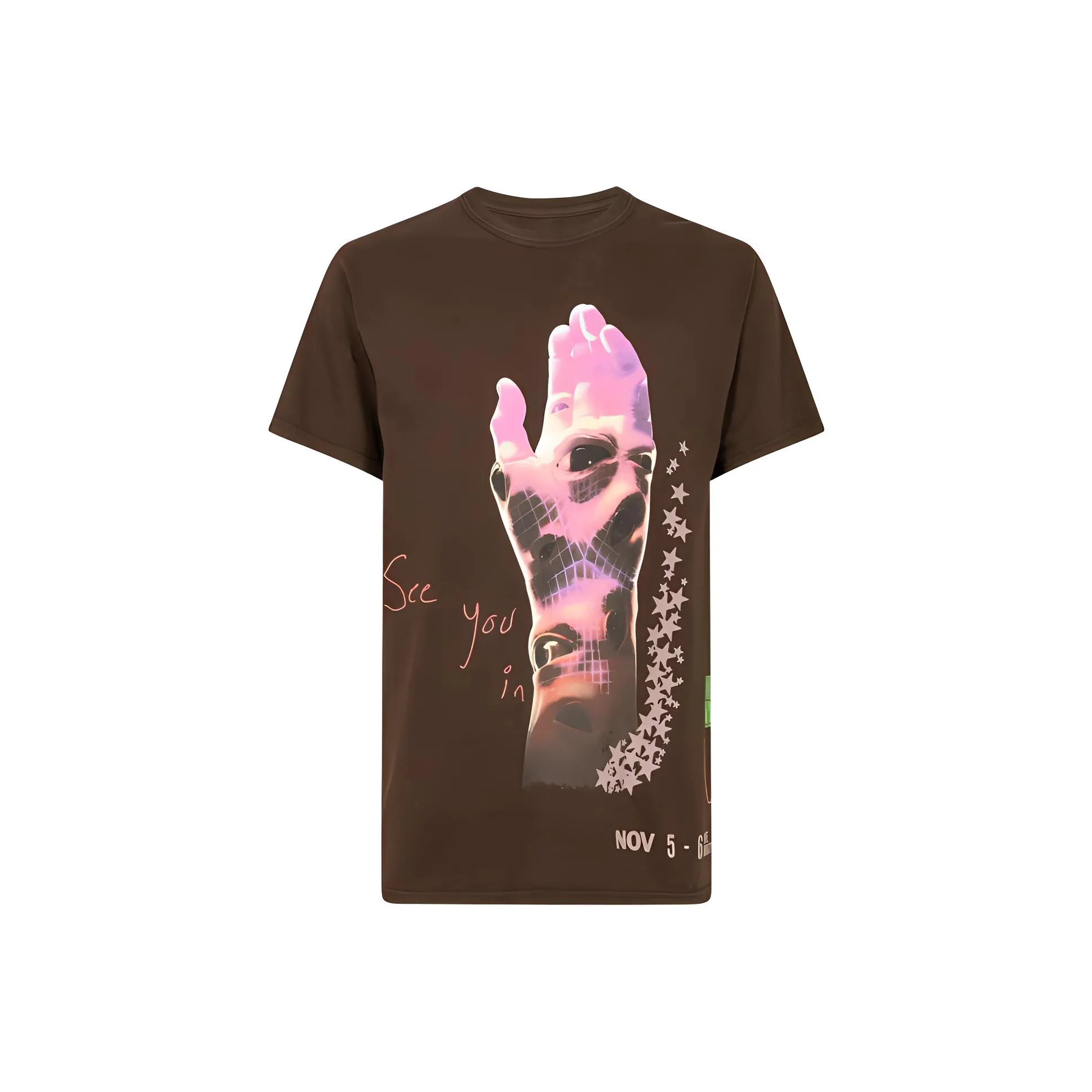 Travis Scott All Seeing Hands Crew Neck T shirt