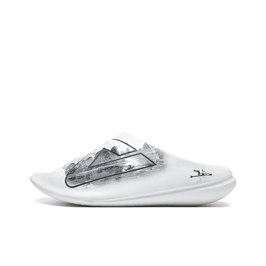 PEAK State Pole ЭВА Противоскользящие Устойчивые к истиранию Амортизация Слипоны Мужские Белый Серый