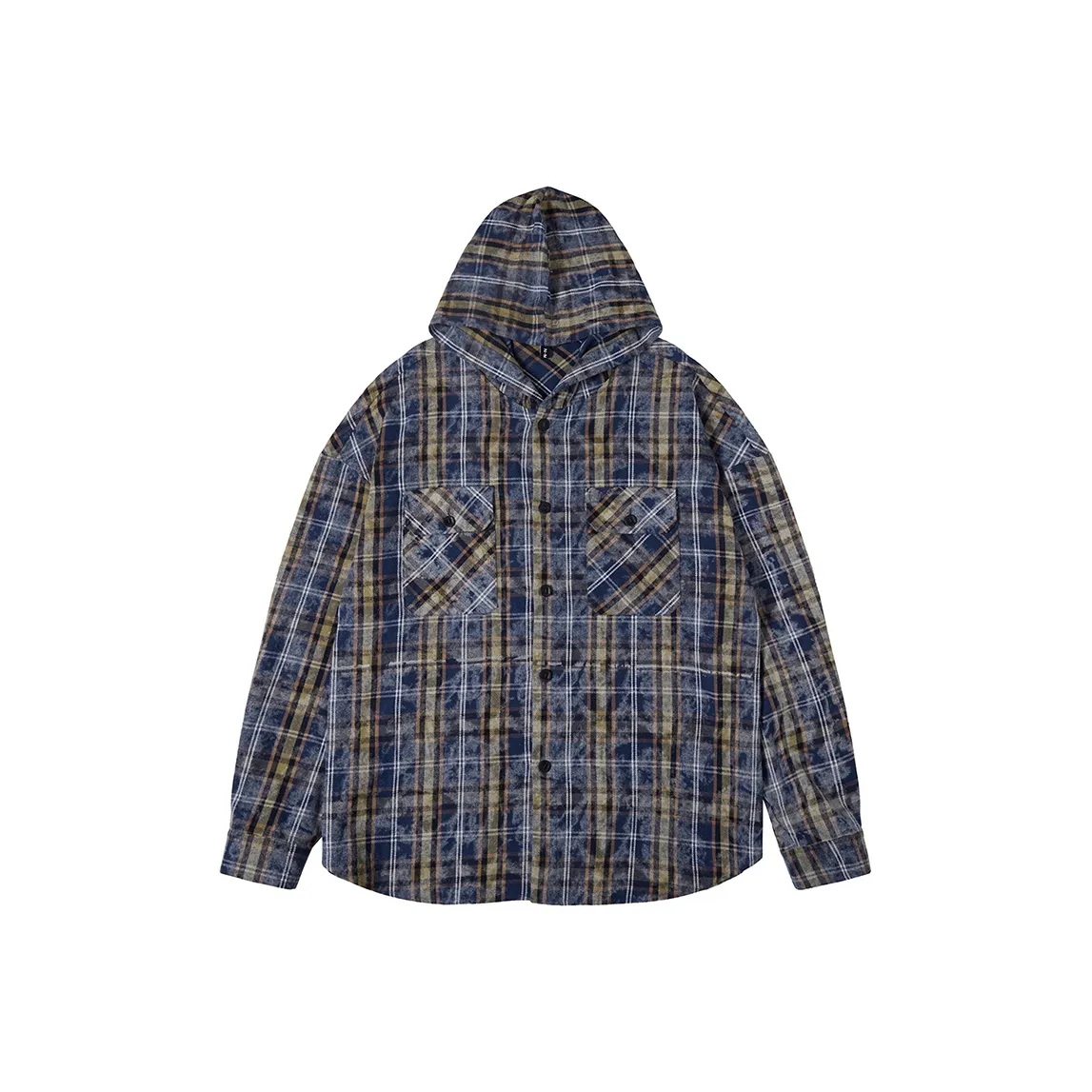 N Max Синий Рок Синяя клетка Унисекс Рубашки