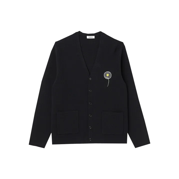 Sandro Темно-синий Мужской Трикотаж