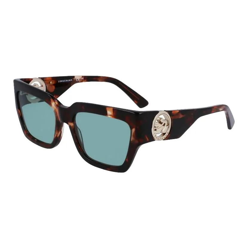 LONGCHAMP Acetate Square Sunglasses Women's Brown