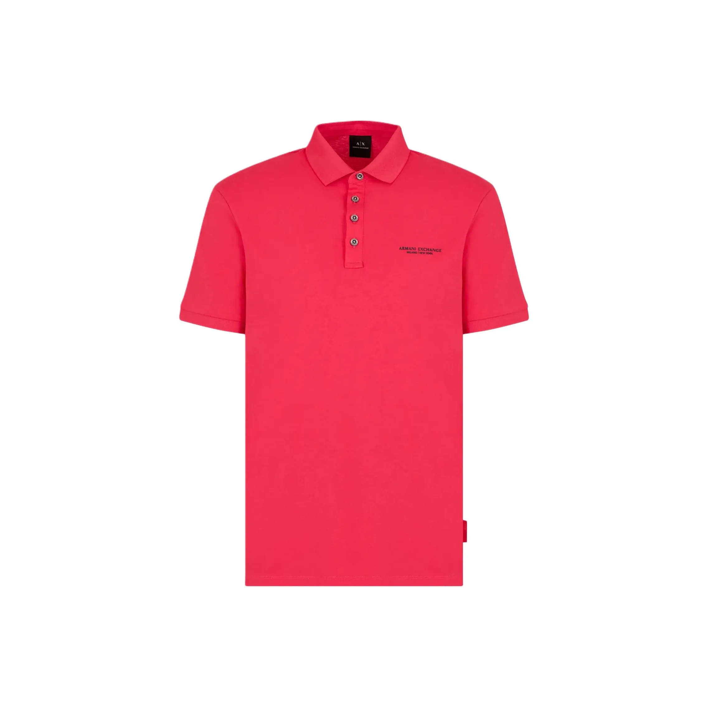 ARMANI EXCHANGEAE SS24 Polo Shirt Men's Peach Pink
