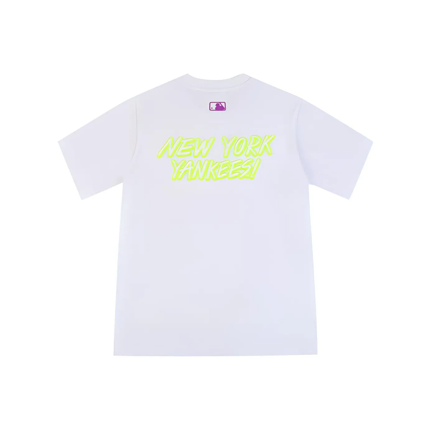 Mlb Base Logo Basic Collection T-Shirt Унисекс Айвори Белый