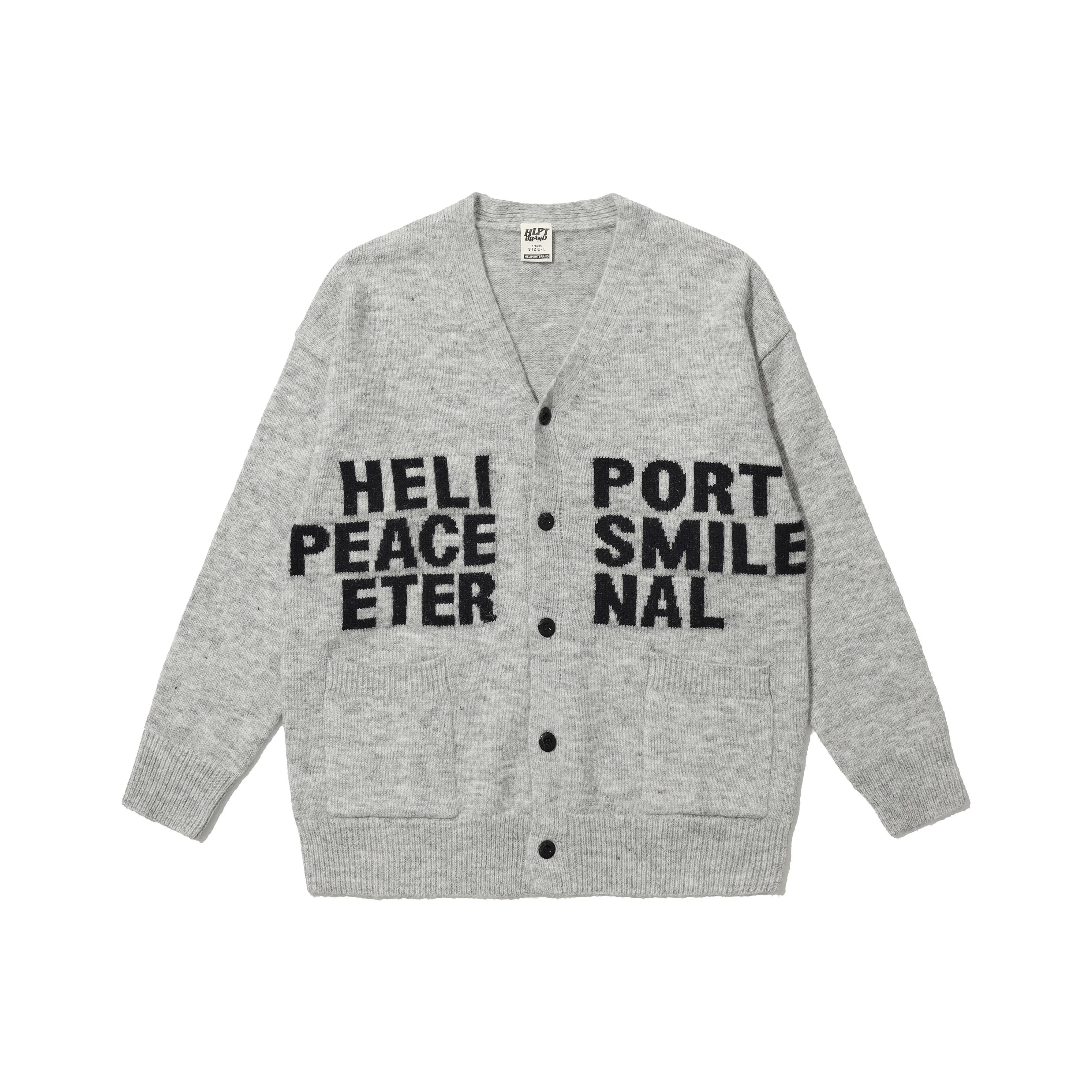 HELIPORT Кашемир Свитер Унисекс Серый