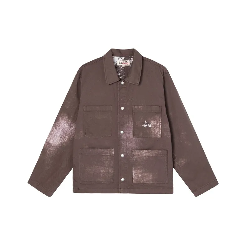 Stussy Spotted Bleach Chore Jacket
