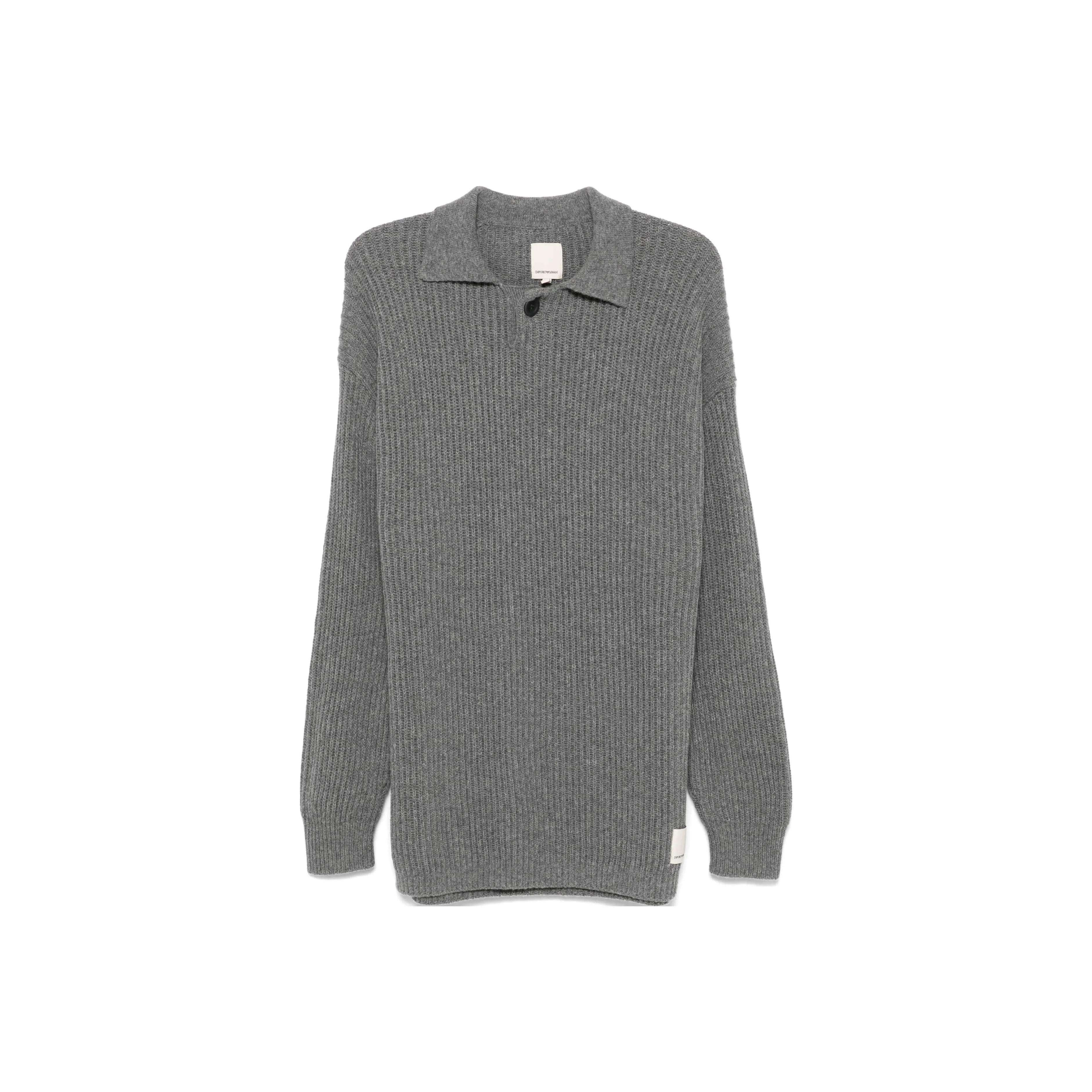 EMPORIO ARMANI Ribbed knit Polo Shirt