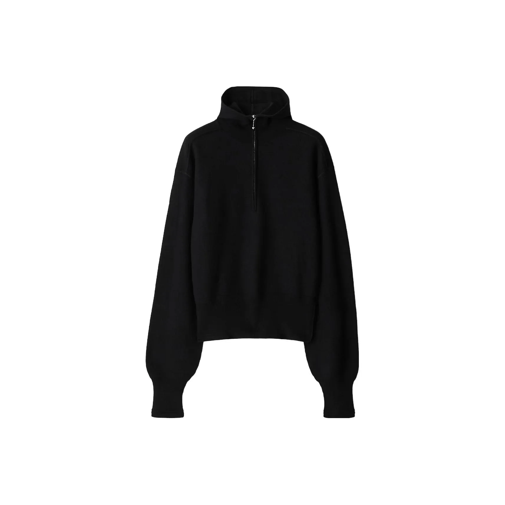 Burberry Quarter Zip Hooded Sweatshirt