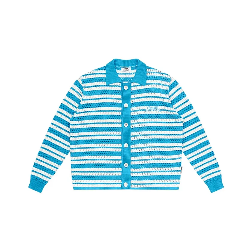 EMPTY REFERENCE Синий с Белым Lettering Унисекс Трикотаж