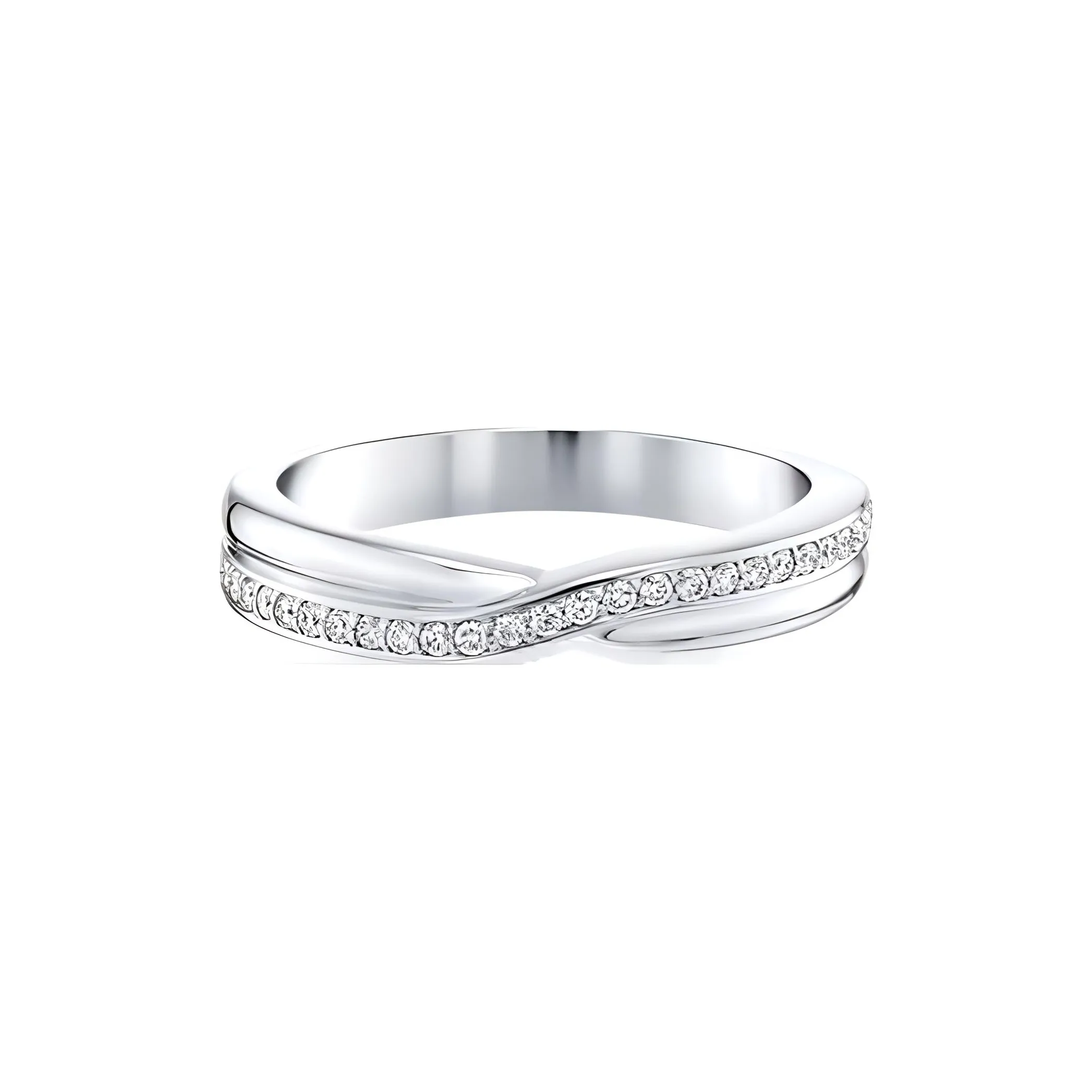 HARRY WINSTON Platinum, Diamond Rings Women's Silver