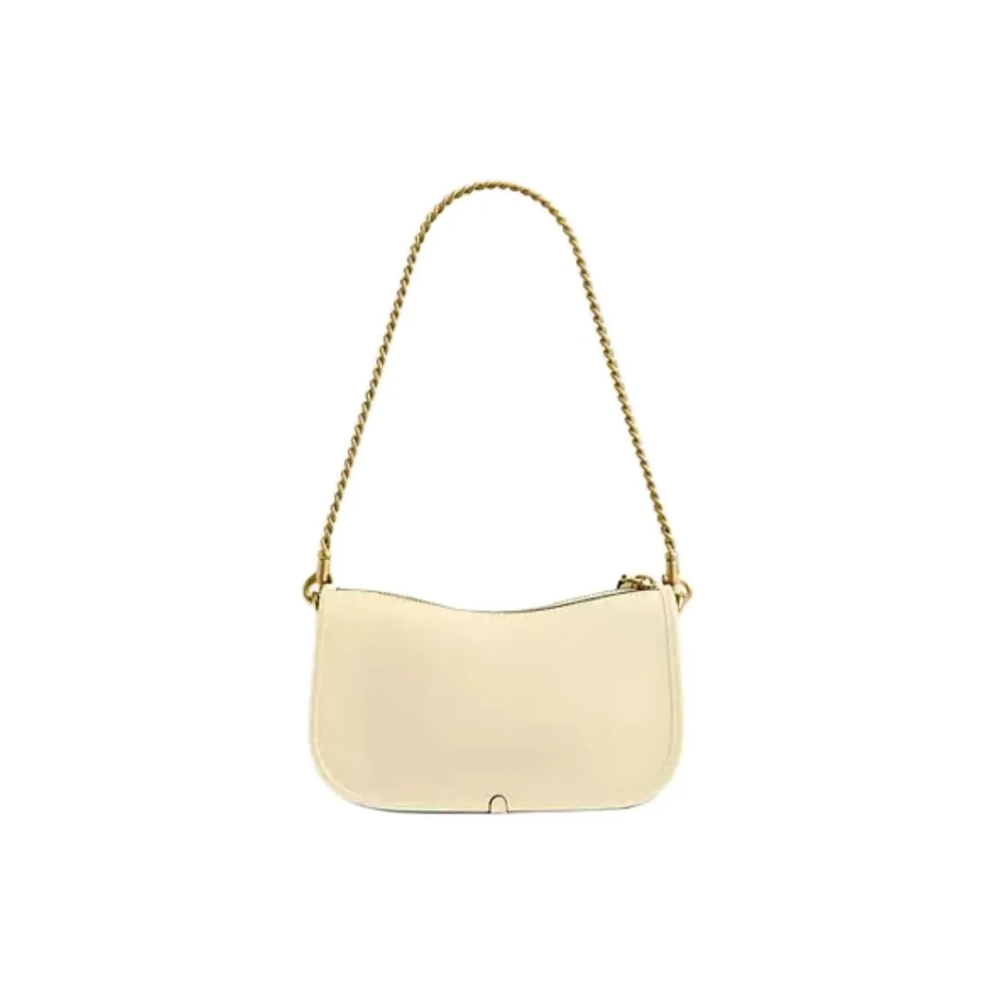 COACH Swinger Кожа Плечевая Сумка Маленькая Женская Лунный Белый