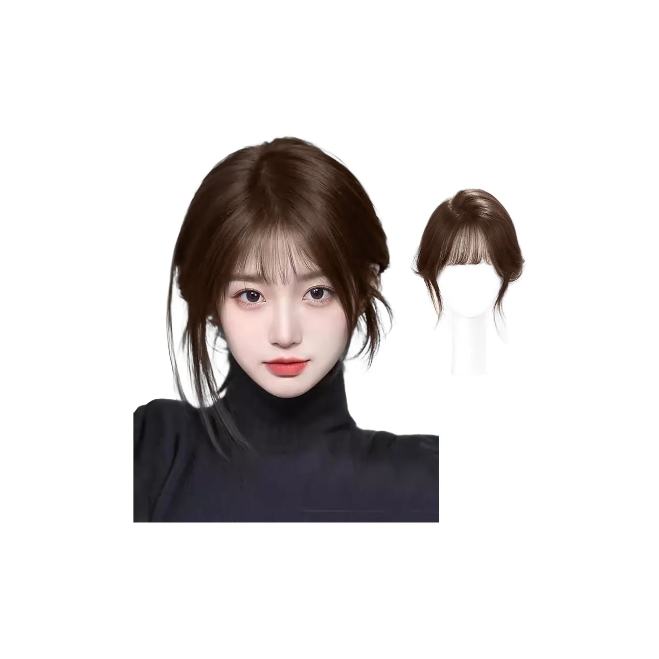 MUYAN Бесшовные Ленты для Расширения Волос с Фронтальной Частью