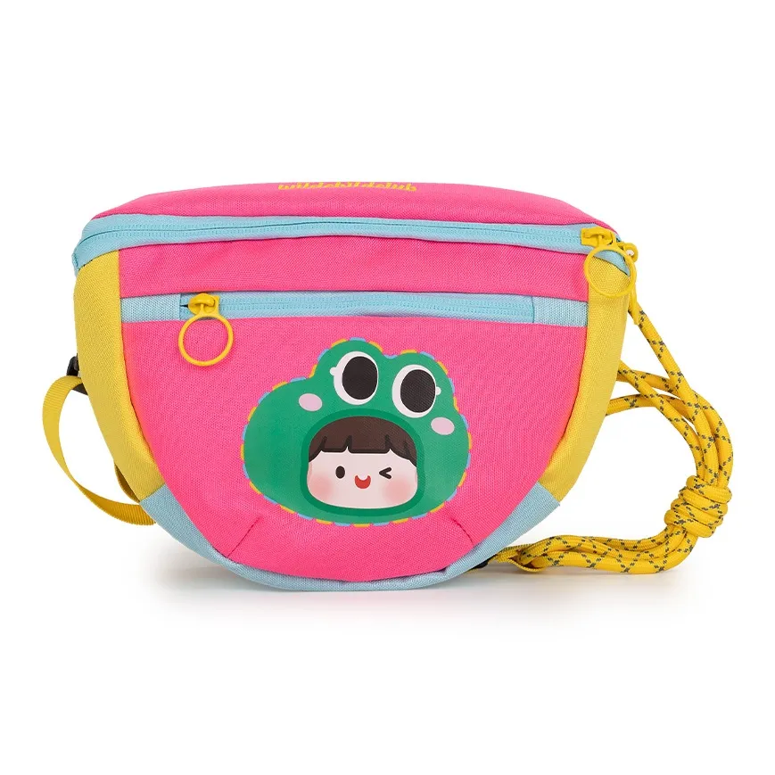 Wild Child Club Телесный цвет Соус Коллаборация Полиэстер Сумка через плечо Мелочь Кошелек Унисекс Розовый