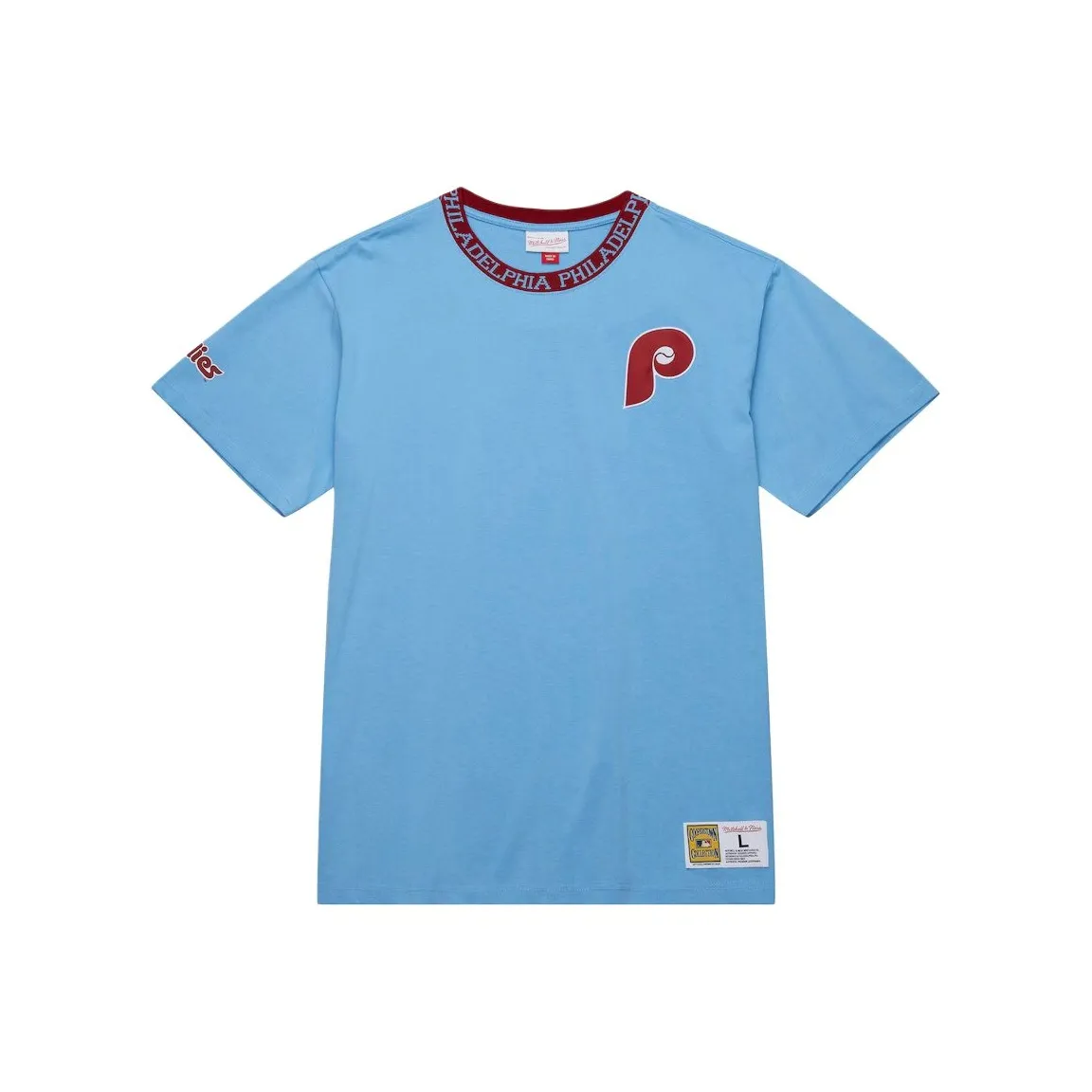 MITCHELL NESS x MLB Base Logo Philadelphia Team T-Shirt Мужской Синий