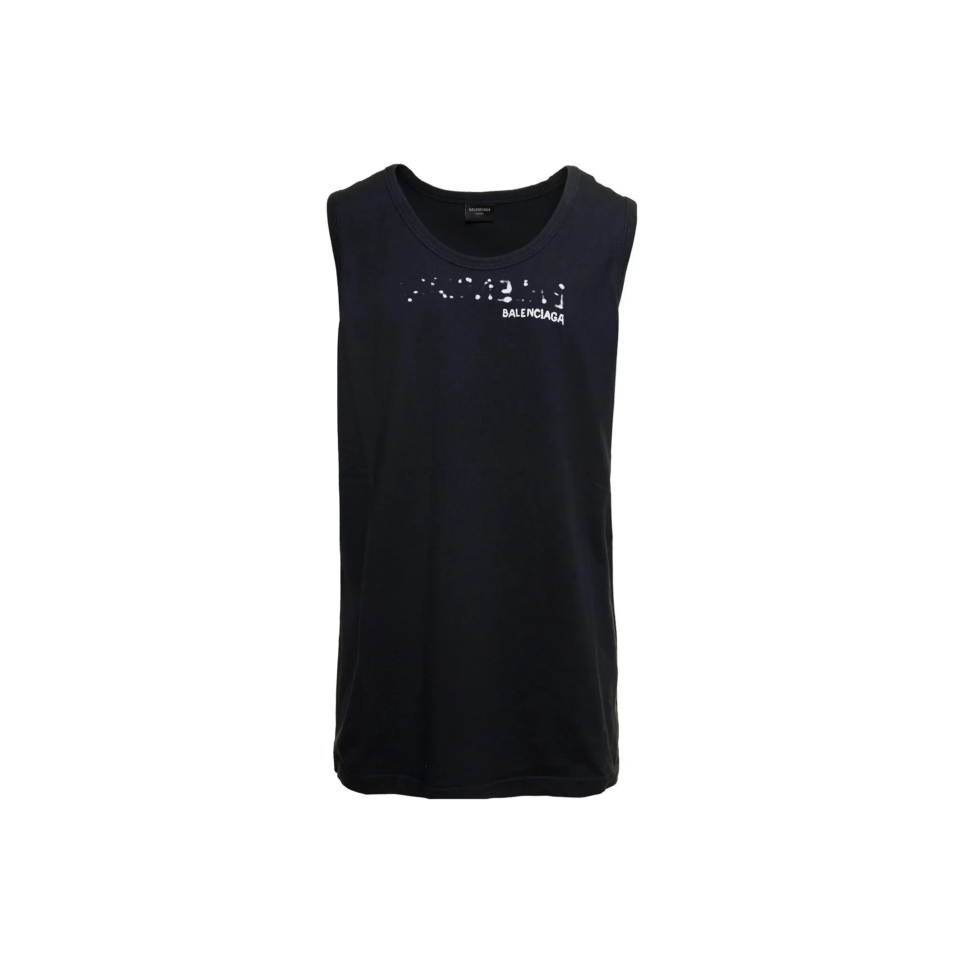 Balenciaga Tank Tops Regular Fit Men's Black