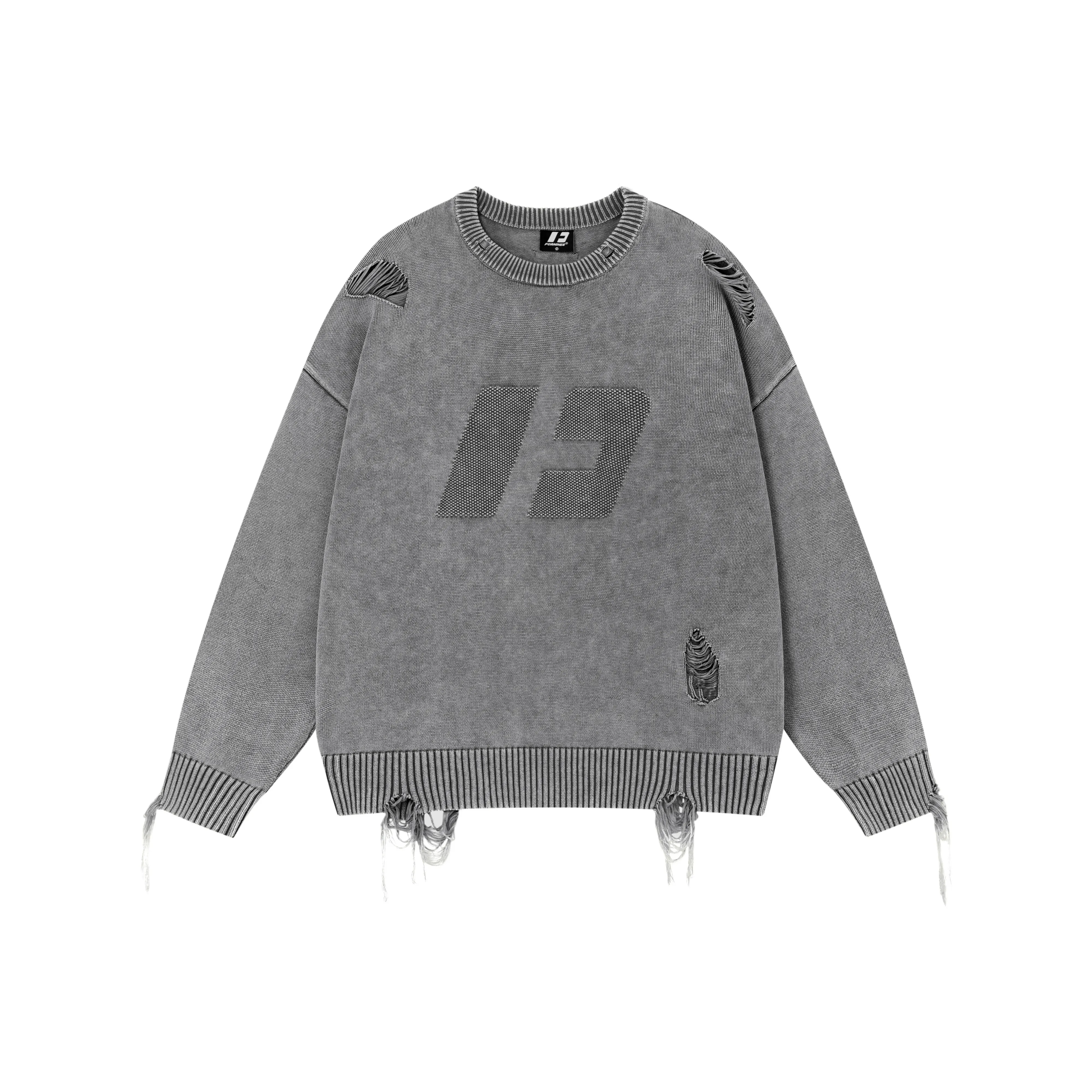 FORNINES Knitted Fabric Sweater Unisex