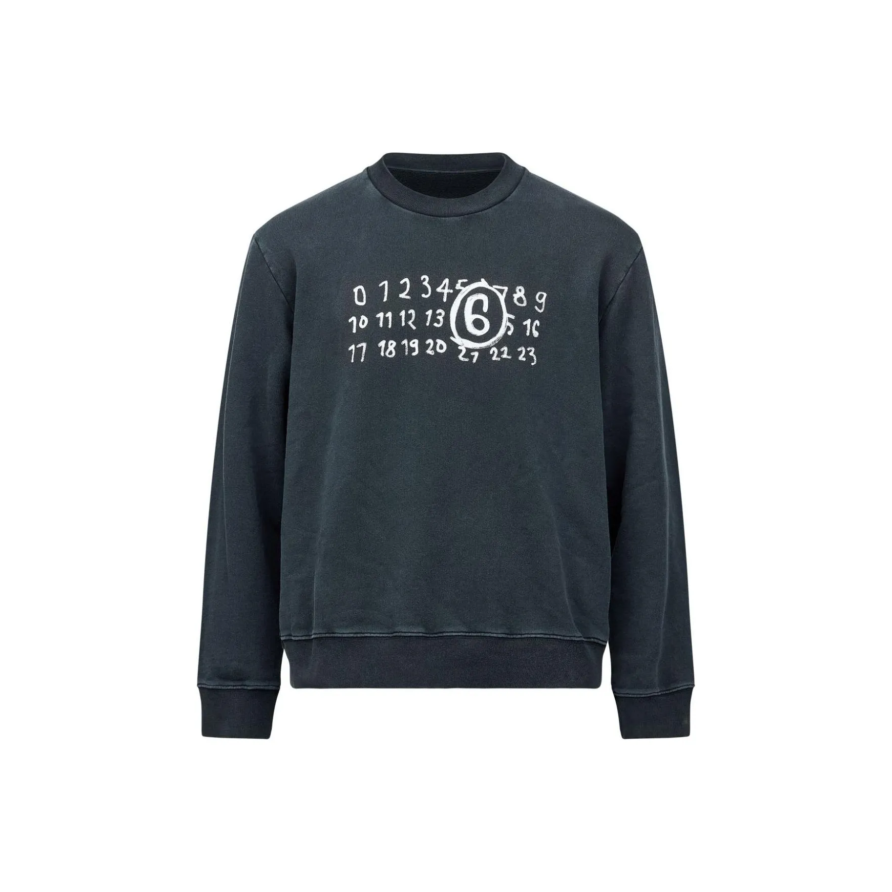 MM6 Maison Margiela Numbers-Printed Crewneck Sweatshirt