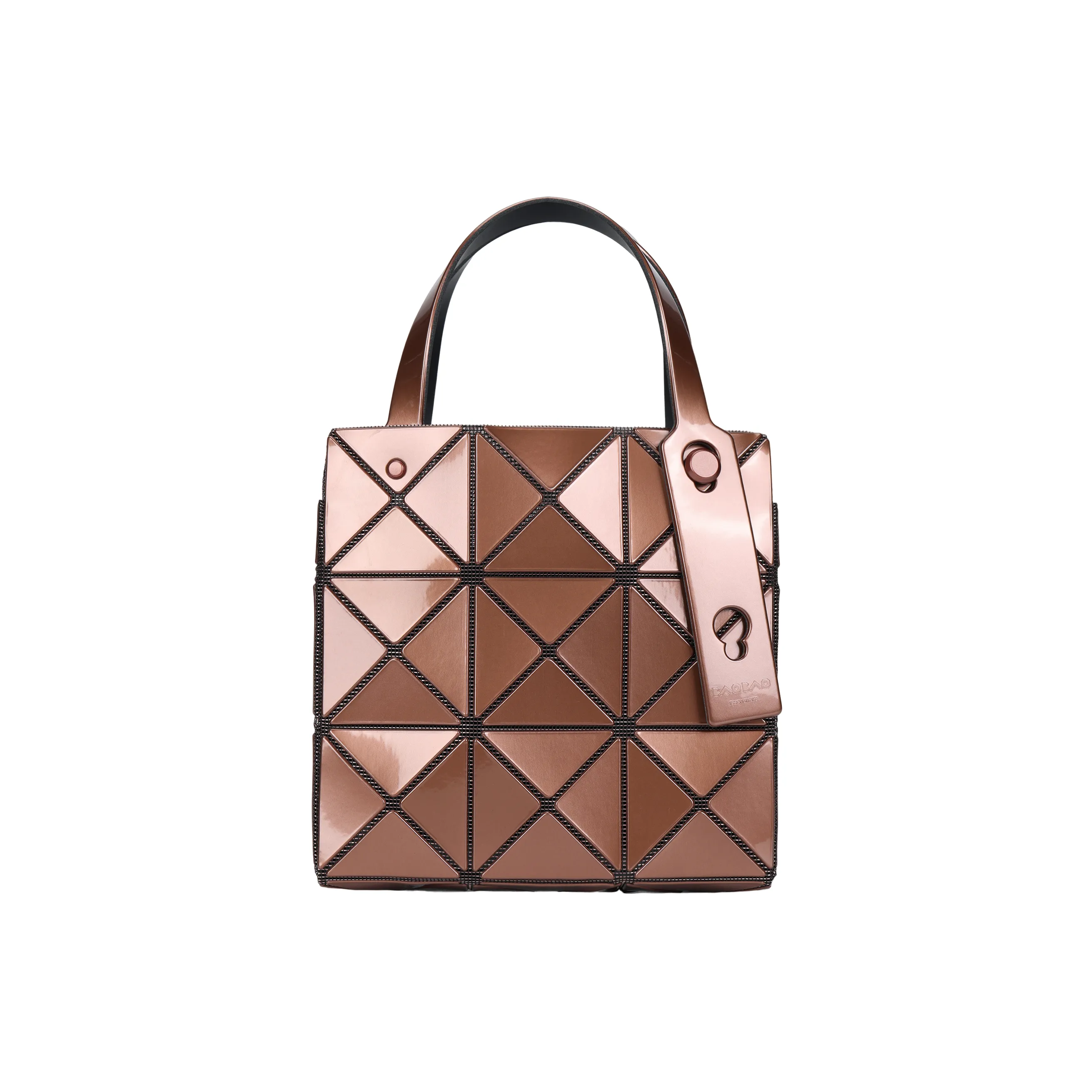 ISSEY MIYAKE CARAT Поливинилхлоридная смола Сумка Женская Коричневый Чайный Коричневый