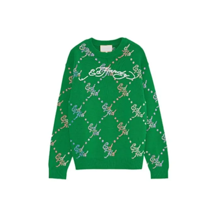 Ed Hardy Knitwear Men's Forest Dark Green