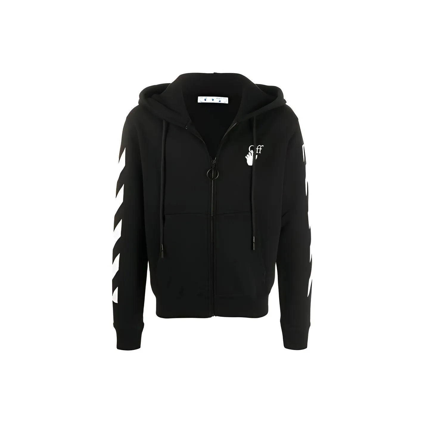 OFF WHITE Slim Fit Arrows Diag Zip Up T-SHIRT hoodie