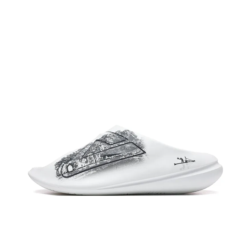 PEAK Противоскользящие Устойчивые к истиранию Амортизация Слипоны Мужские Белый Серый