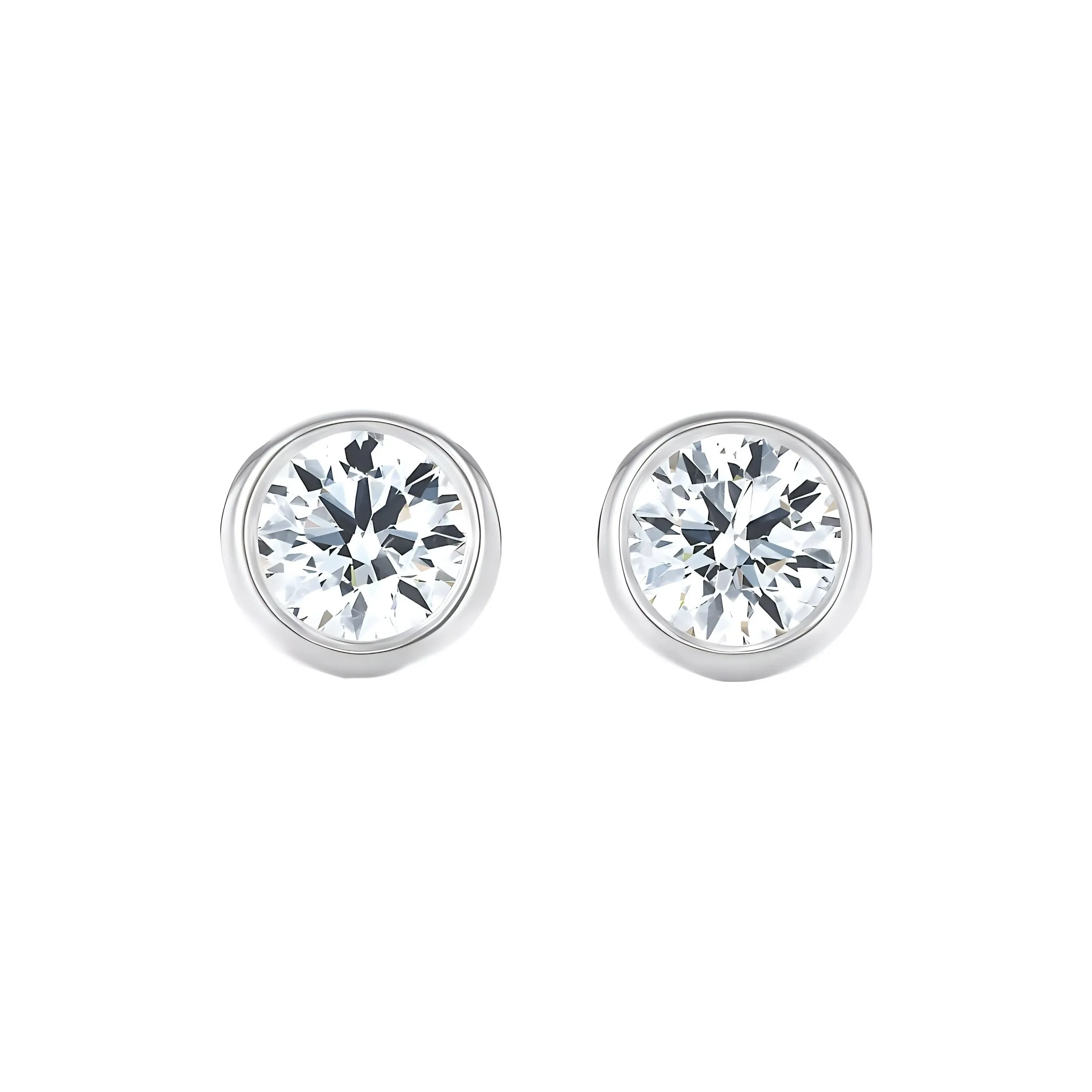 TIFFANY & CO. Elsa Peretti® Stud Earrings Women's White