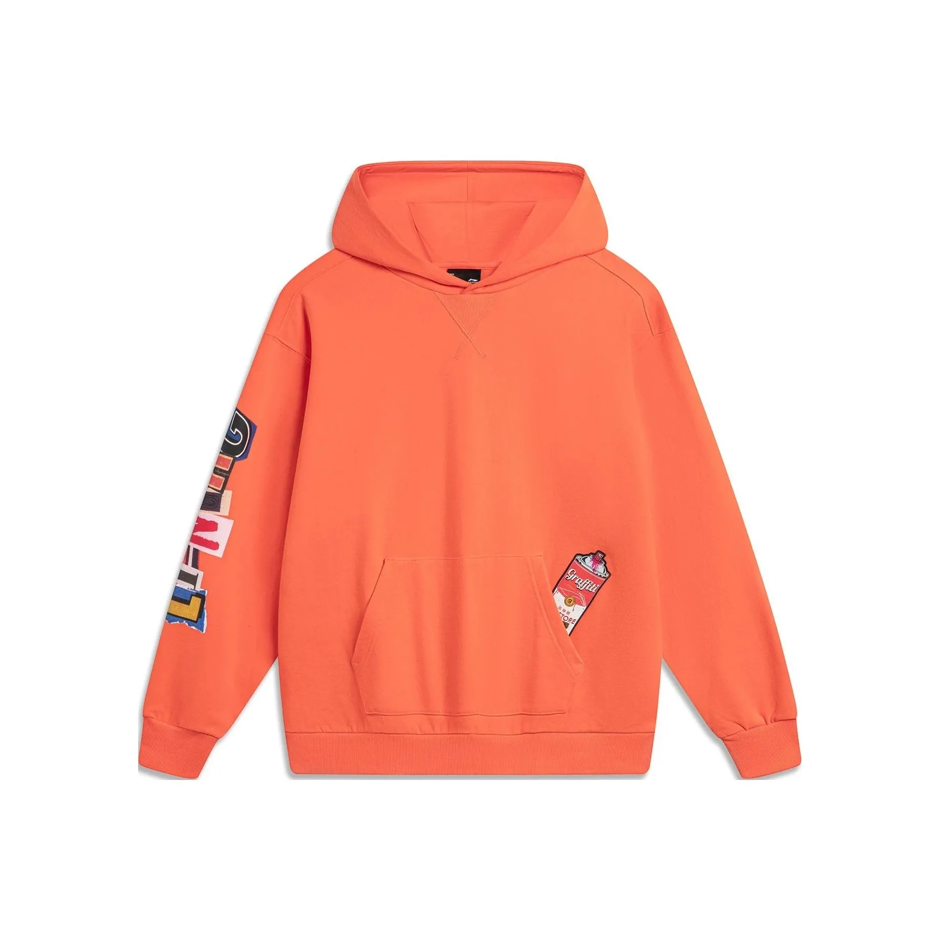 LINING Толстовка Мужская Розово-Оранжевая