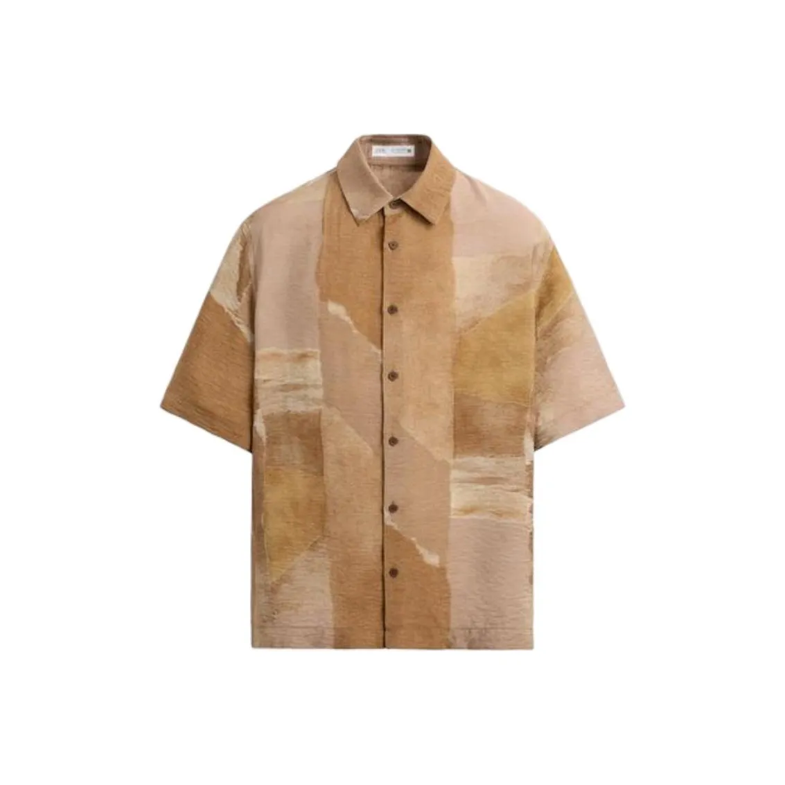 ZARA Кирпично-красный Мужские Рубашки