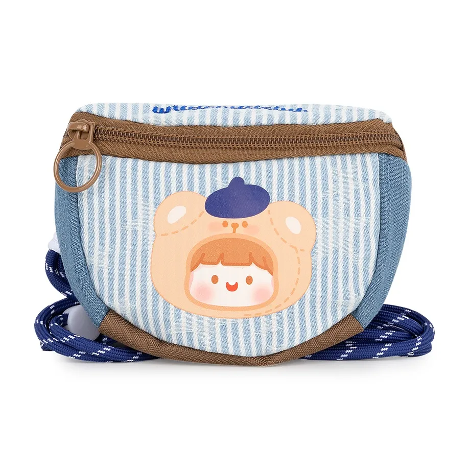 Wild Child Club Телесный цвет Соус Полиэстер Монета Кошелек Унисекс Синий