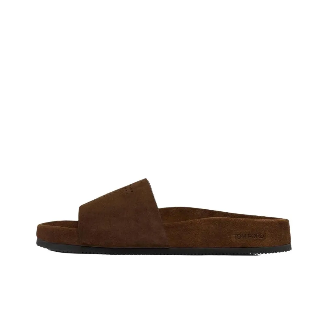 TF Slide Slippers Men's Dark Brown