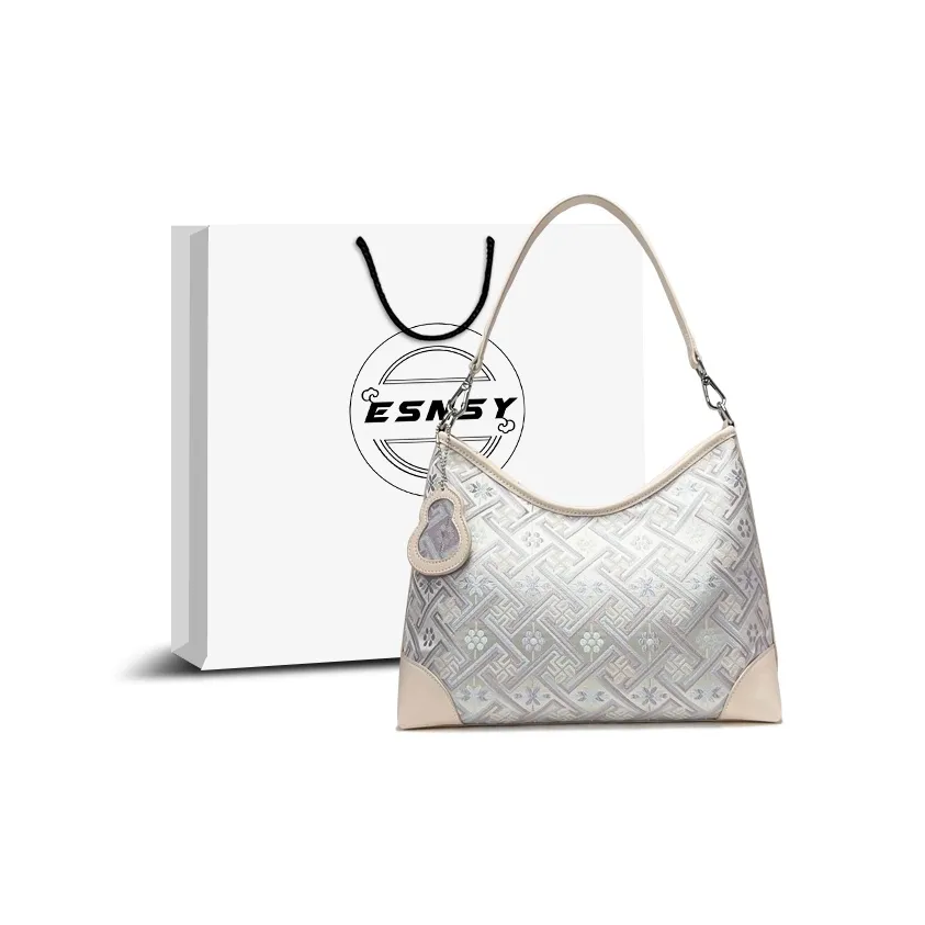 ESNSY Zhuangjin Handbag Women's Ecru