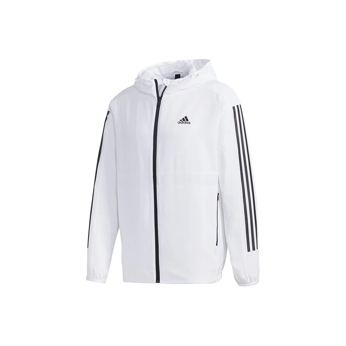 Adidas 3 Stripes Куртка Осенняя Мужская Белая