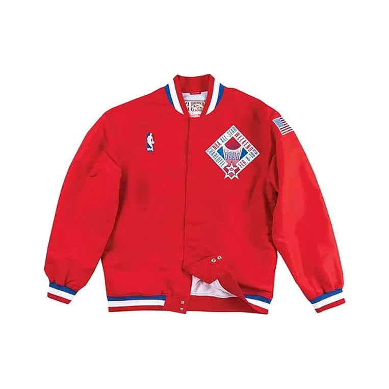 Mitchell Ness Красный Унисекс Куртки