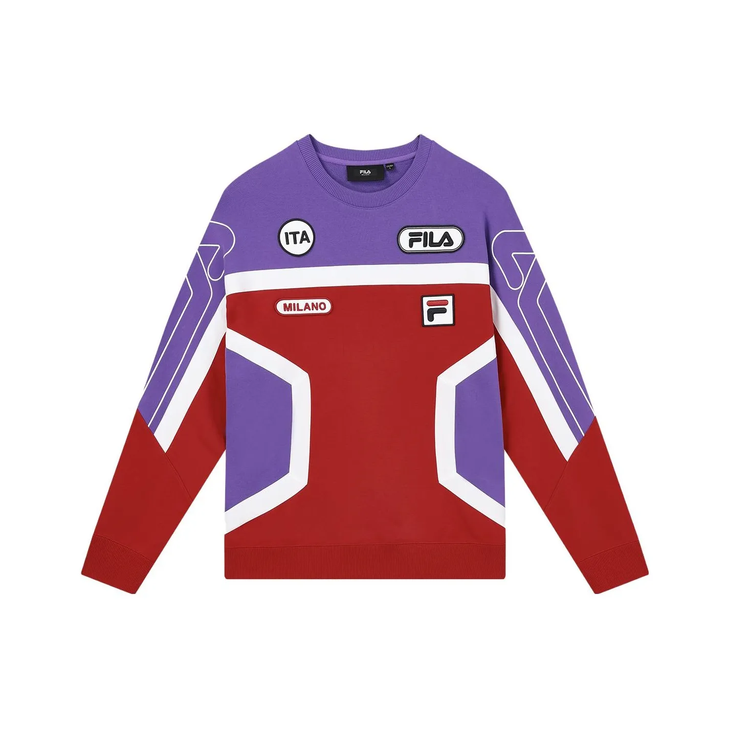 FILA MILANO Итальянская роскошная спортивная коллекция Трикотаж Мужской Goji Ягодно-красный