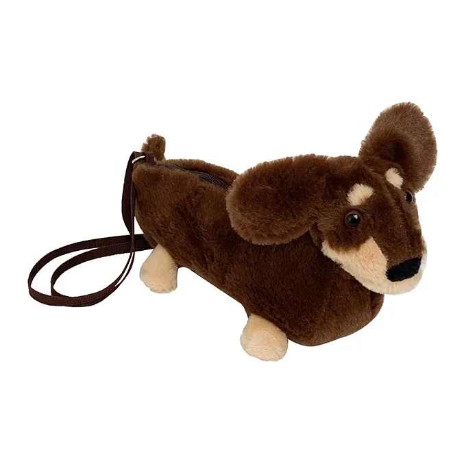 XIANGSU Плюшевая сумка на плечо женская кофейного цвета