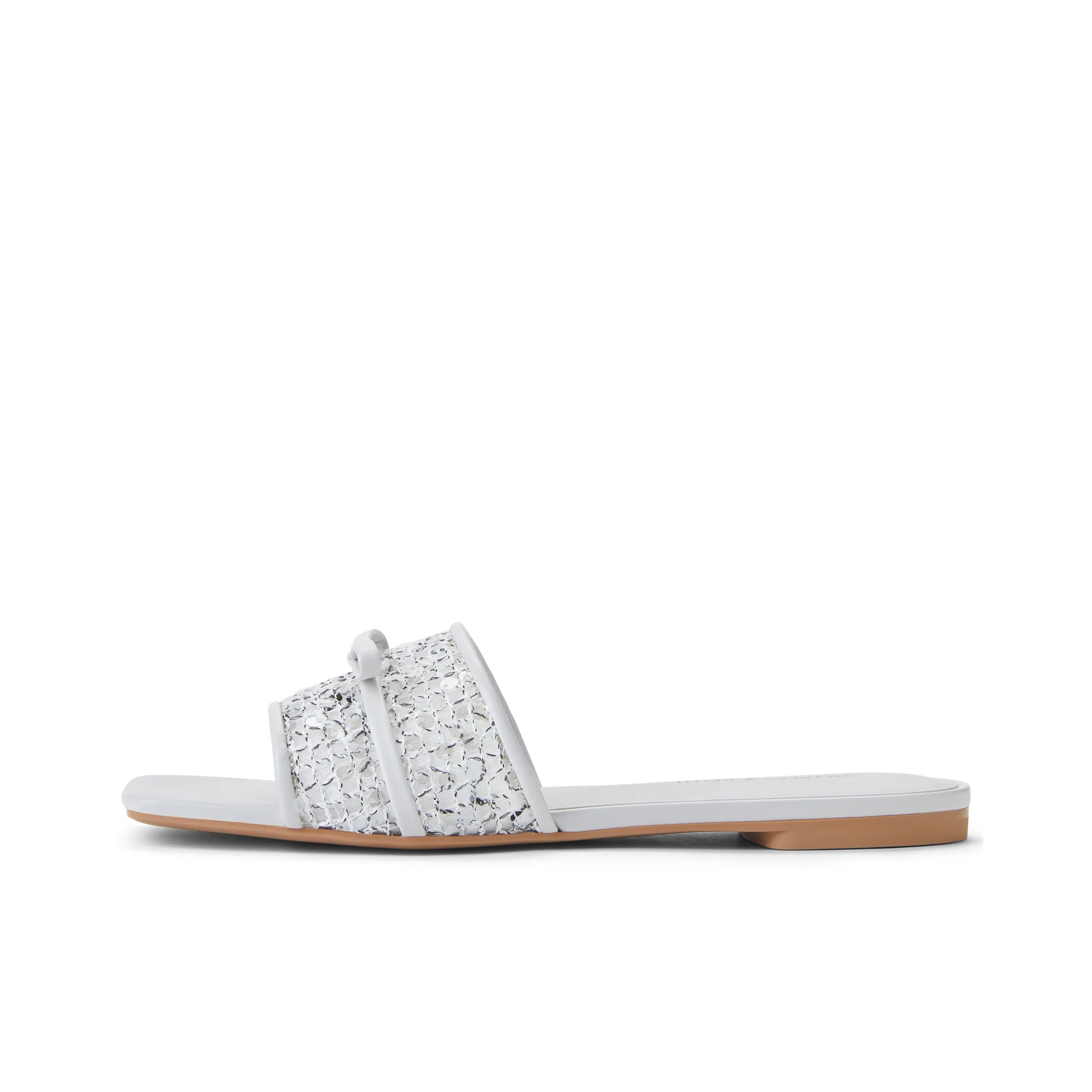 CHARLES KEITH Композитная подошва блестки стразы противоскользящие шлепанцы 1 см женские MULTI композитный цвет