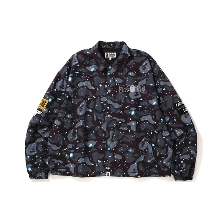 A BATHING APE Relaxed Space Camo Coach Jacket