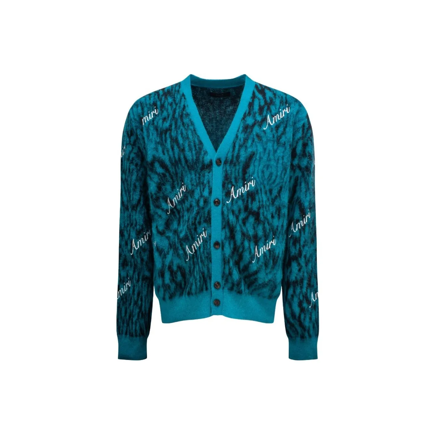AMIRI Logo print Knitted Cardigan