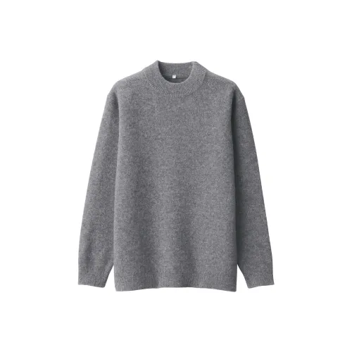 Muji LABO series Угольно-серый Мужские Свитеры