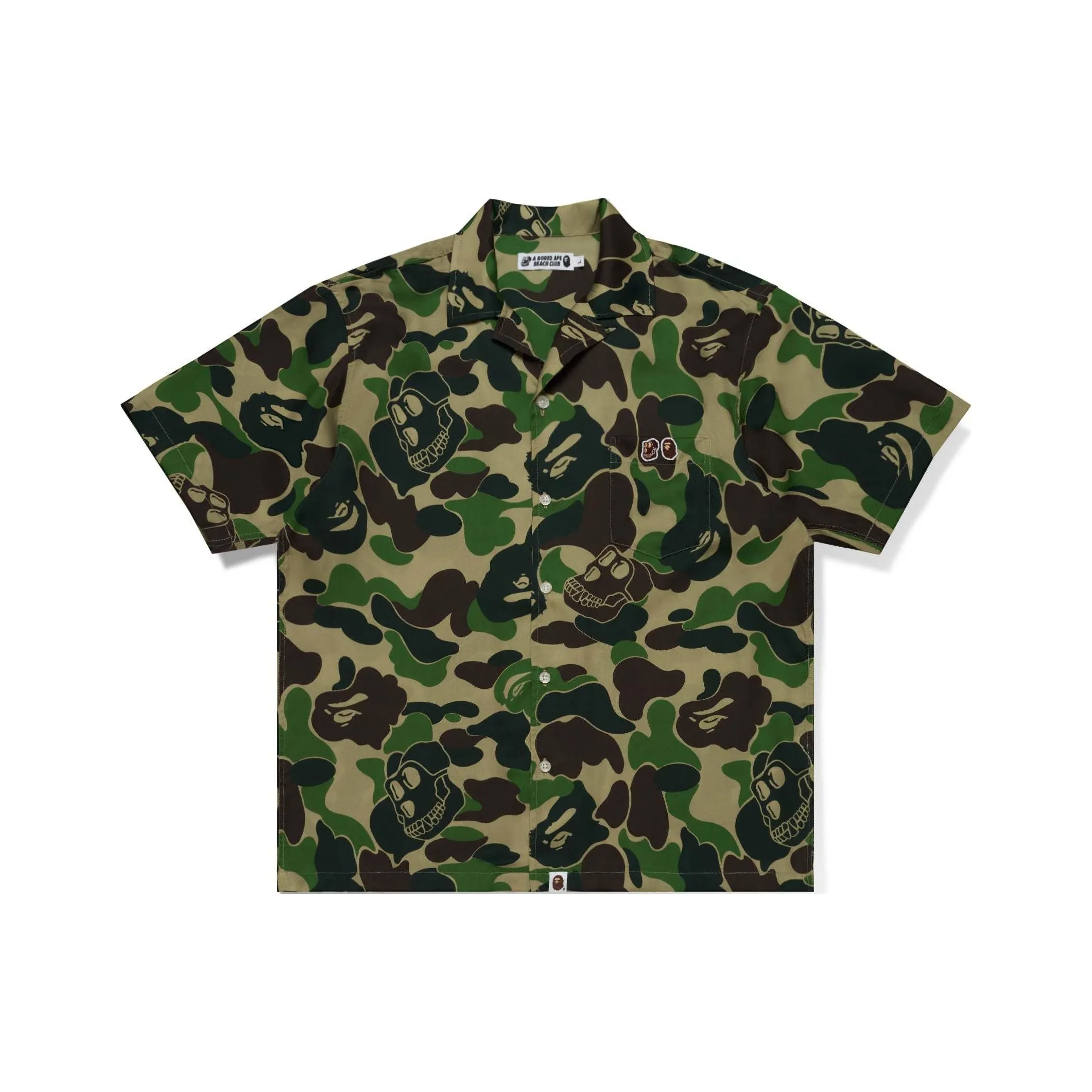 A BATHING APE Рубашка Унисекс Зеленый