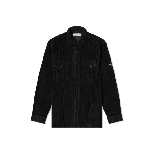 STONE ISLAND Черные Мужские Куртки