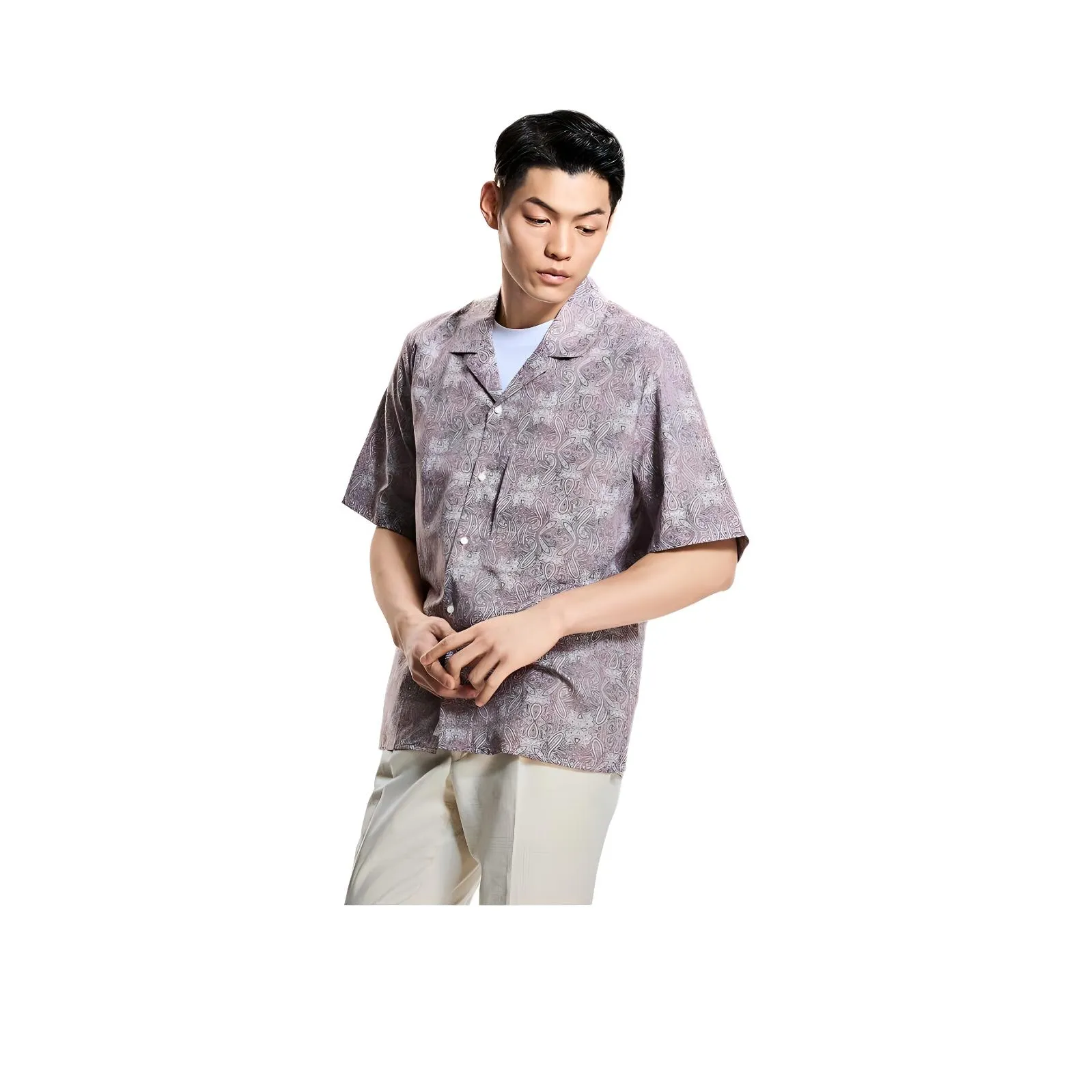 BY CREATIONS Рубашка Мужская Темно-фиолетовая