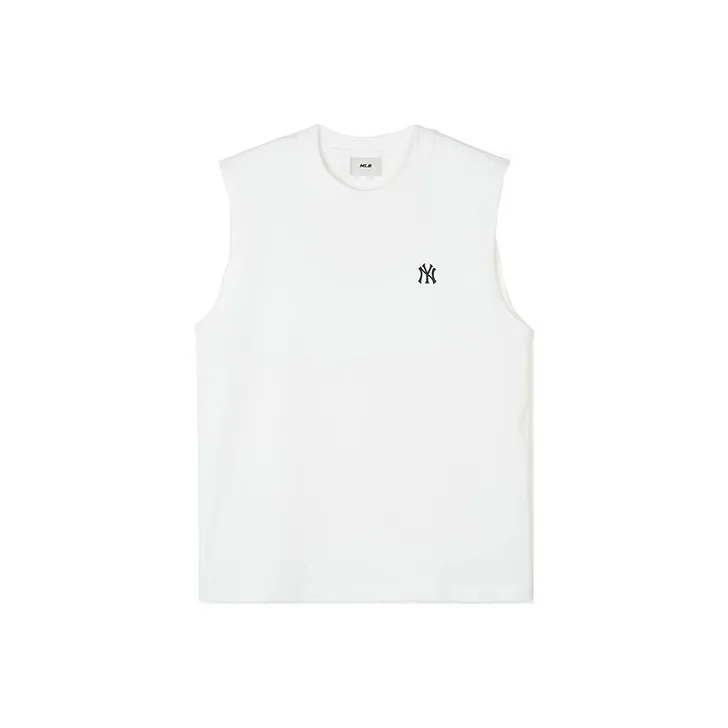 MLB Base Logo Tank Tops Unisex Ecru
