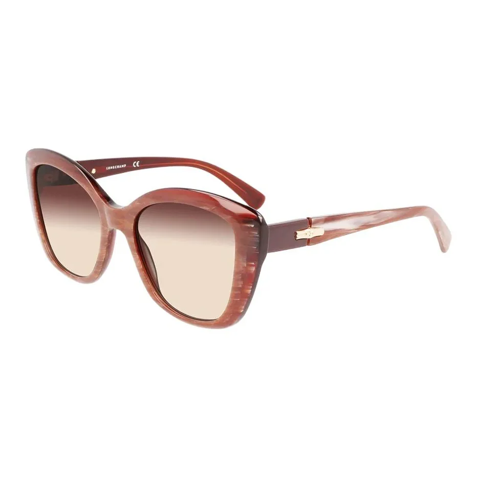 LONGCHAMP Plastic Butterfly Sunglasses Unisex Red