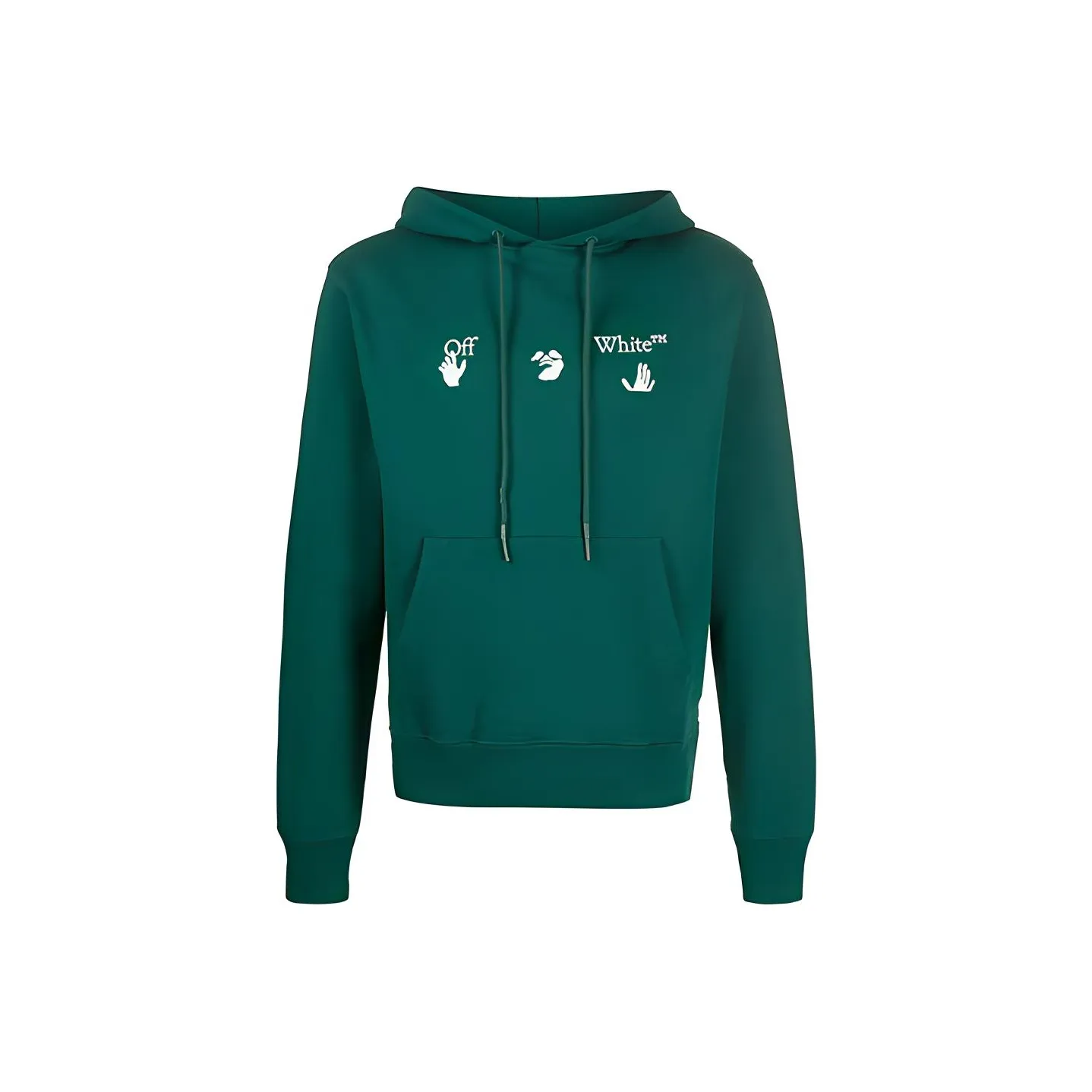 Off Белый FW20 Зеленый Мужские Толстовки