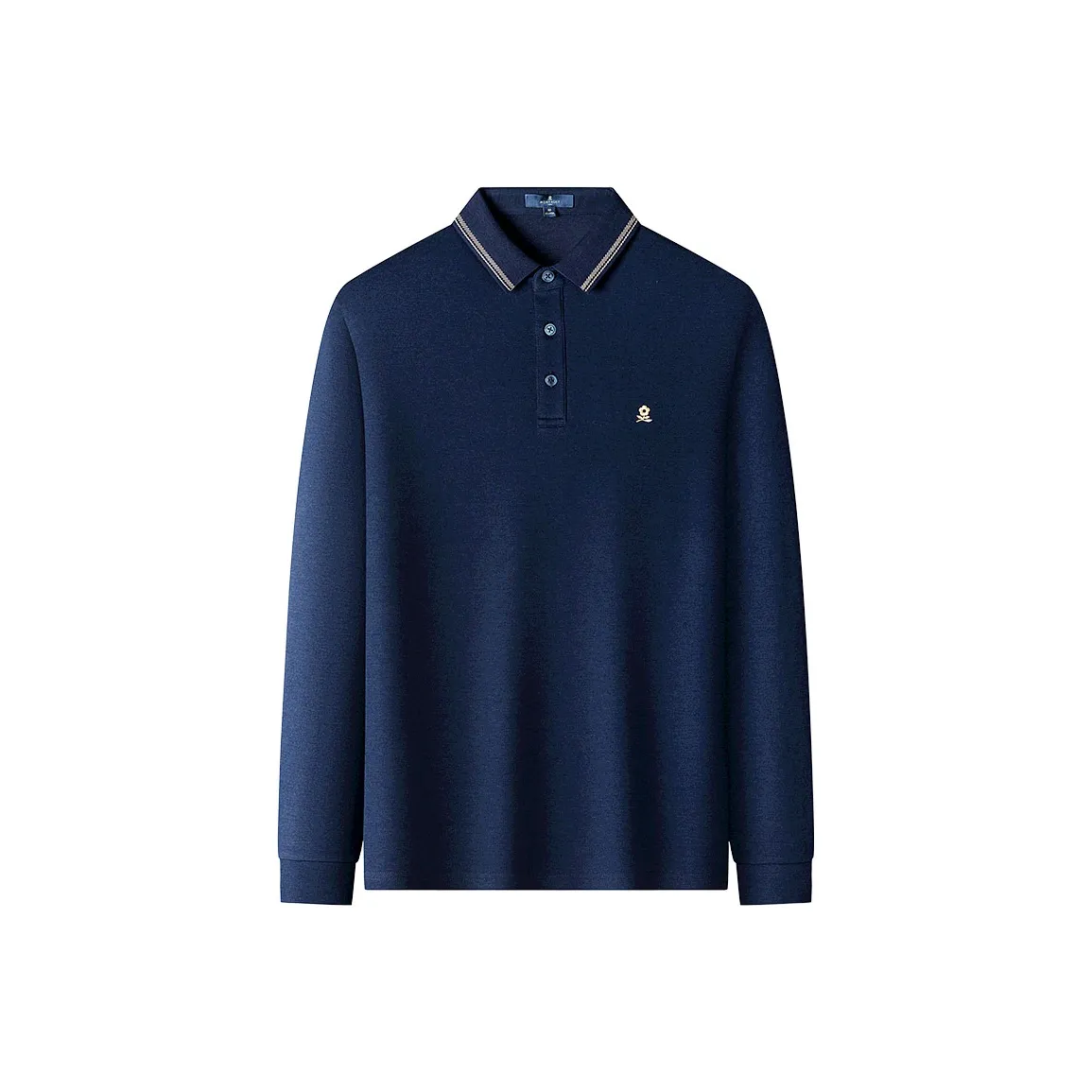 Montagut Франция Маленький Красные цветы Вышивка LOGO Polo Рубашка Мужская